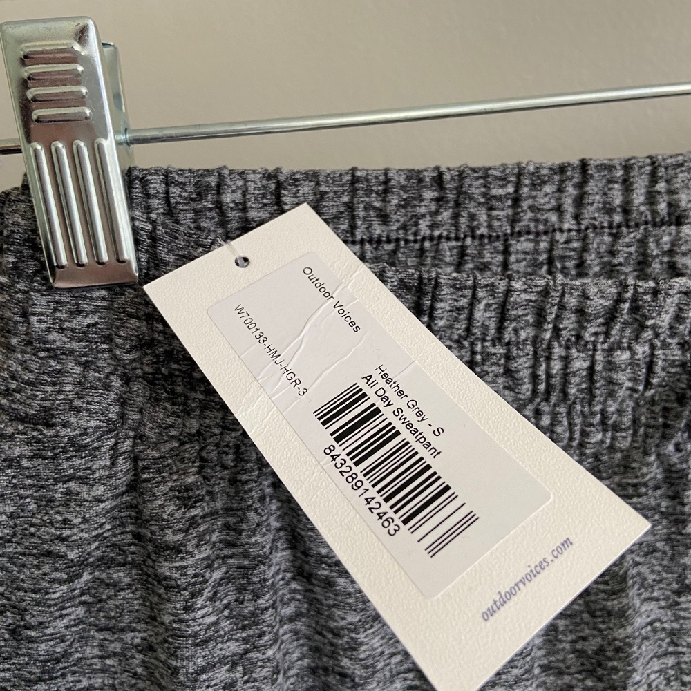 NWT Outdoor Voices Cloudknit Sweatpant S